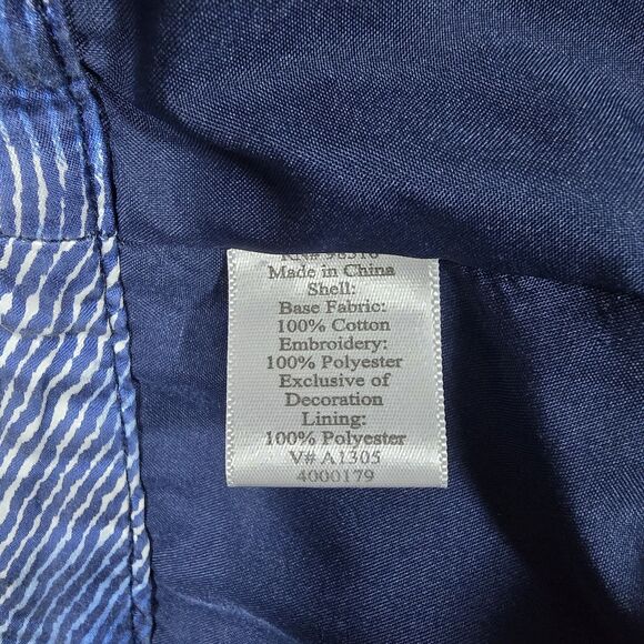 Coldwater Creek Blue Boho Skirt XL Midi Knee Length A Line Flowy Blues Lined - Picture 5 of 8